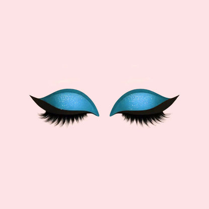 3-in-1 Lidschatten-, Eyeliner- und Wimpernaufkleber-Set für sofortigen Glamour