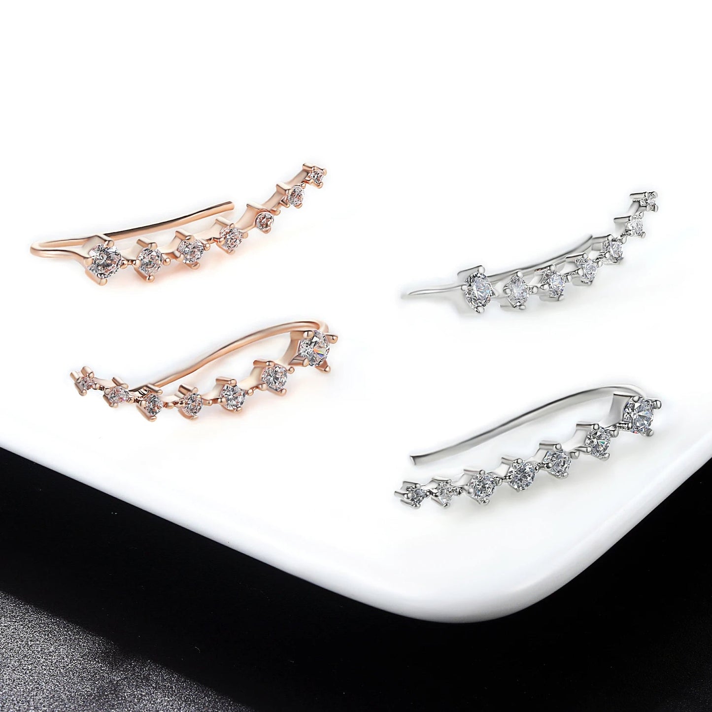 Holly™ - Diamond earrings with seven stars