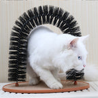 Interaktiver Katzenkratzbaum mit Bürste und Katzenminze