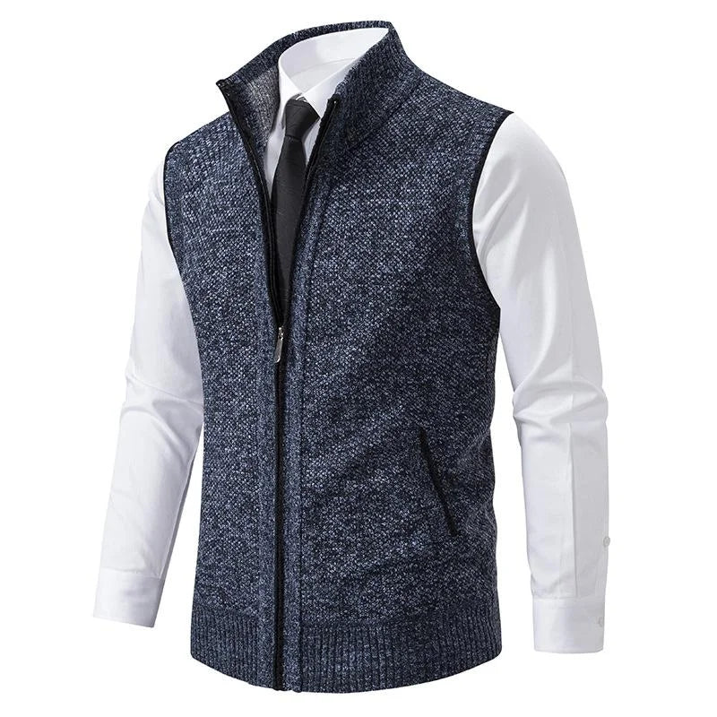 Fleecora™ – Knitted sleeveless fleece vest