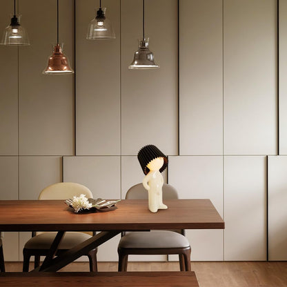 Lampet Quirky table lamp with folded lampshade