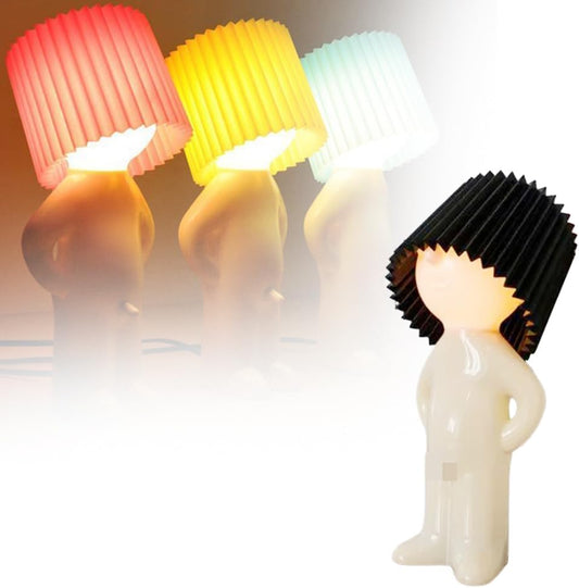 Lampet Quirky table lamp with folded lampshade