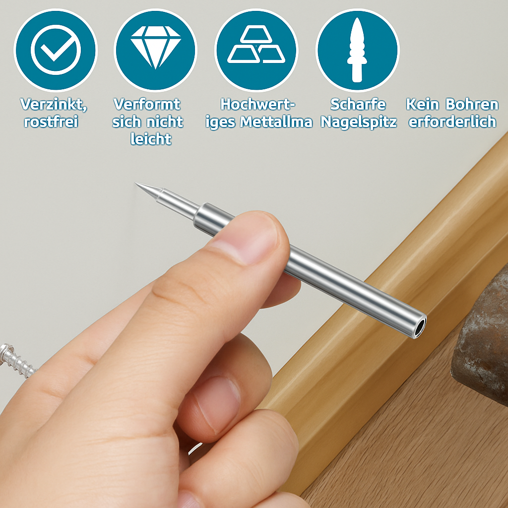 Doppelkopf-Basisstift™ – Einfache Drahtbefestigung für schnelle Montage