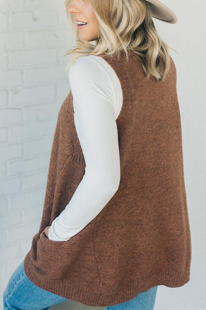 Cozyknit™ | Cozy Pocket Pullover Vest