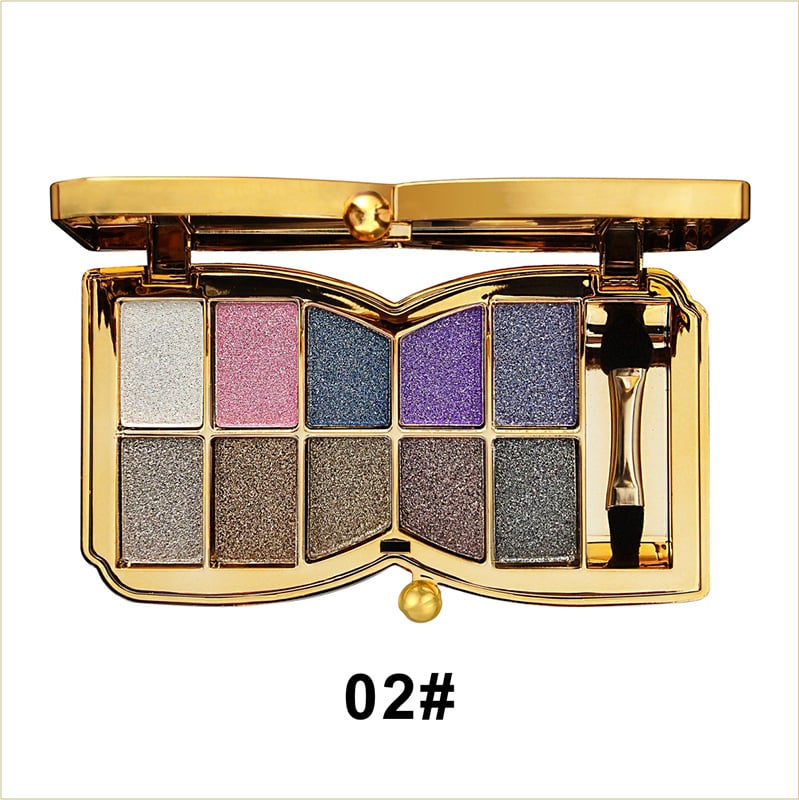 ShimmerGlam™ | 10 Colors Sparkle Shimmer Eyeshadow Palette