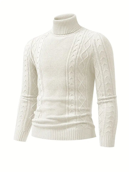 ClassicTurtl™ | Men's solid-colored turtleneck sweater