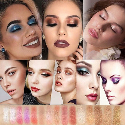 ShimmerGlam™ | 10 Colors Sparkle Shimmer Eyeshadow Palette