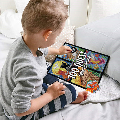 50% off | 100 QUEST™ Paint-by-Numbers Book 
