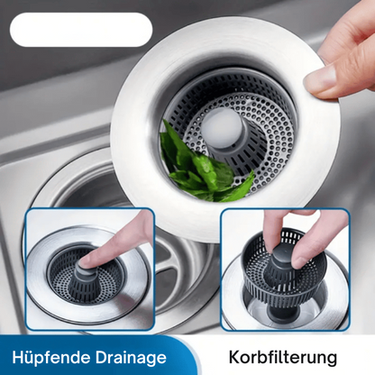 CleanFlow™ – New Improved Siphon Strainer Basket Drain