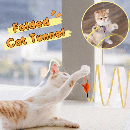 KittyMaze™ | Collapsible cat tunnel with built-in toy
