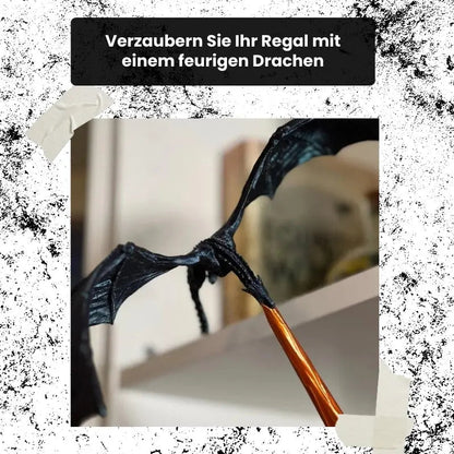Mystischer Drachenflammen-Dekorativer Buchstütze