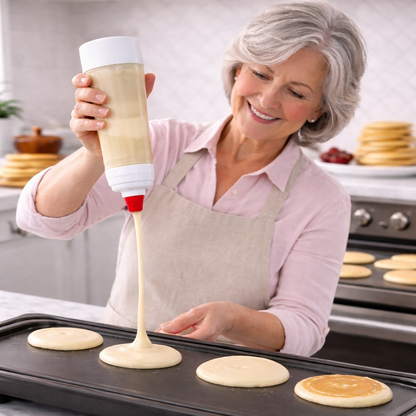 BakeFlow – Tropffreies Teiggießen für eine ordentlichere Küche