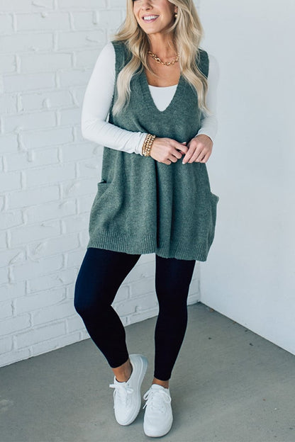 Cozyknit™ | Cozy Pocket Pullover Vest