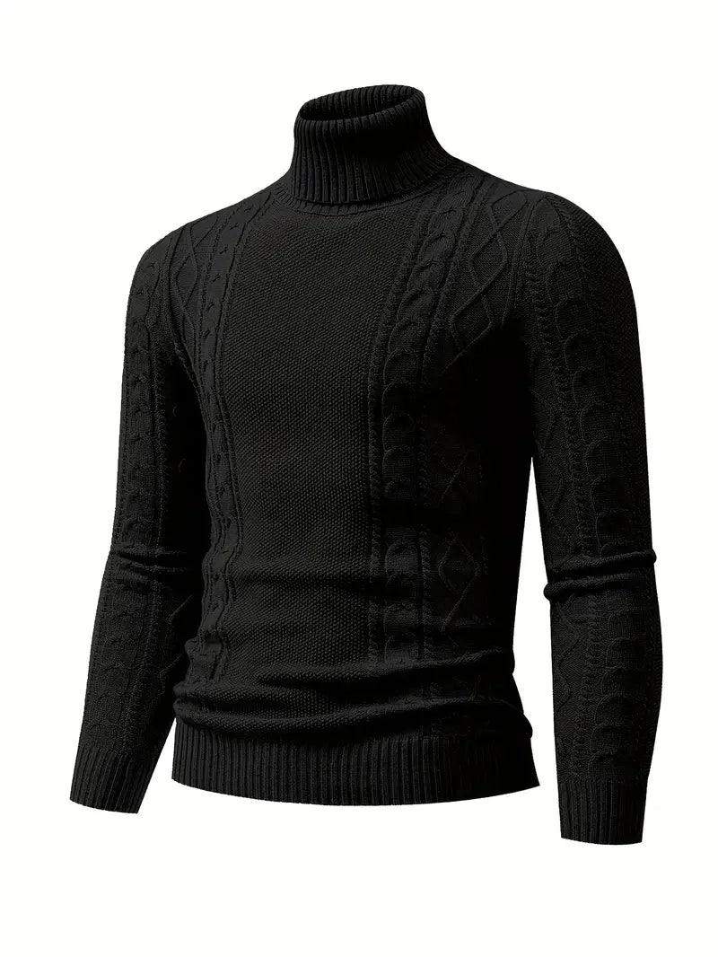 ClassicTurtl™ | Men's solid-colored turtleneck sweater