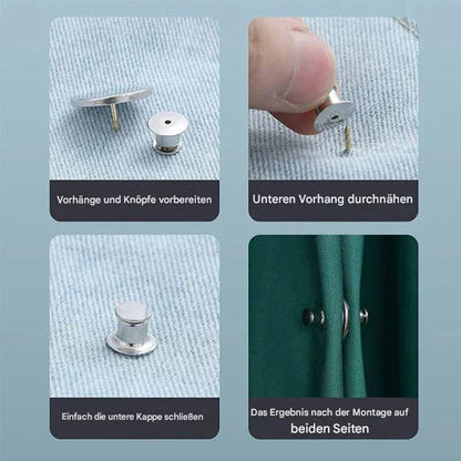1+1 GRATIS | MagniHold™ - Dekorative Magnetische Gardinenklammern