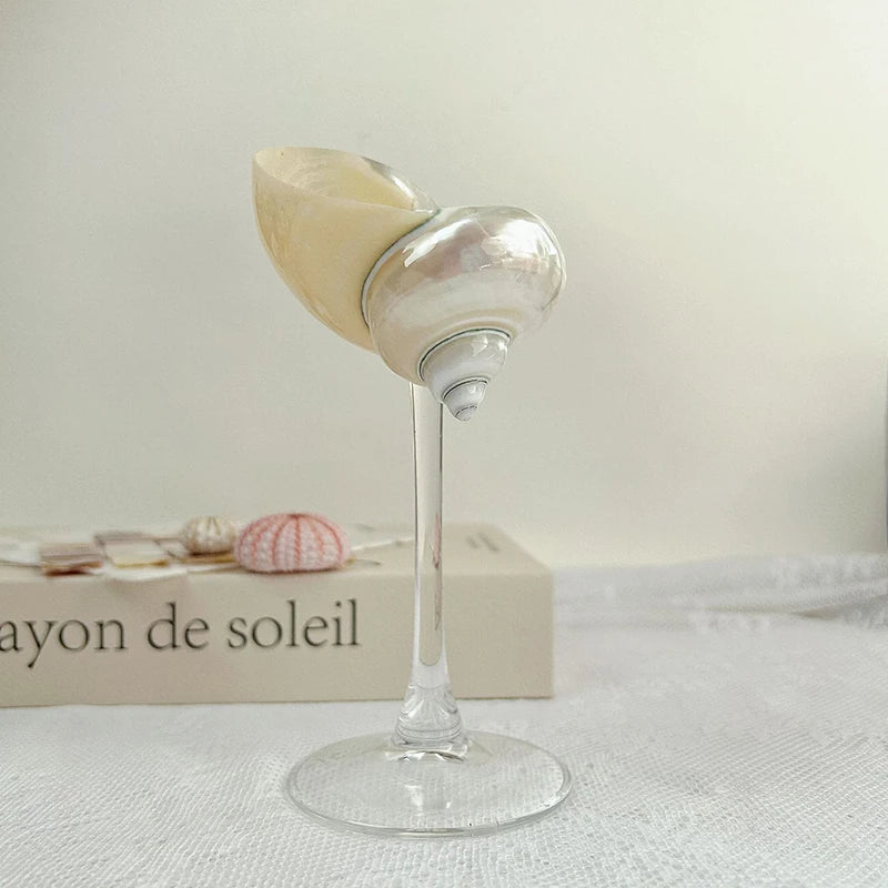 Elegantes, vom Ozean inspiriertes blaues Glasgeschirr für Cocktailpartys