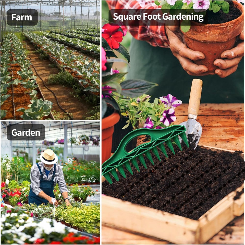 SeedAlign™ – Präzisions-Pflanzstöpsel für gleichmäßiges Aussäen im Garten