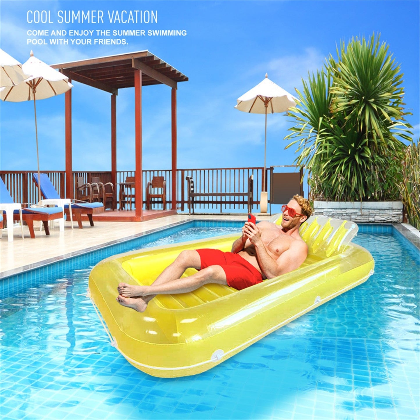 AirBed™ | Inflatable air mattress for sunbathing and water fun