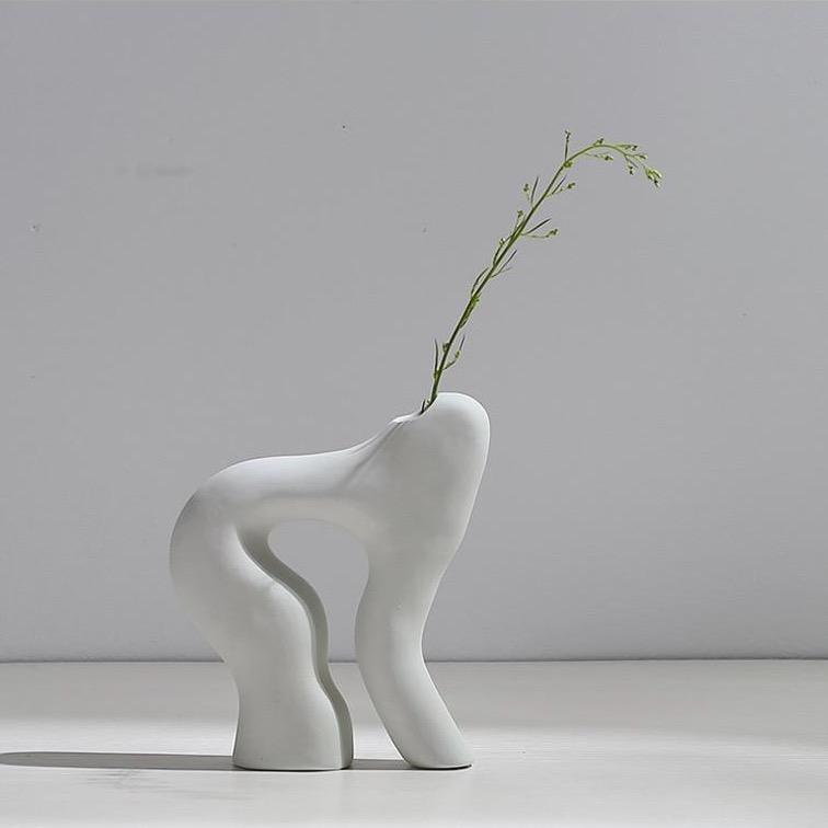 Modernes minimalistisches Keramikvase-Set für Wohnkultur