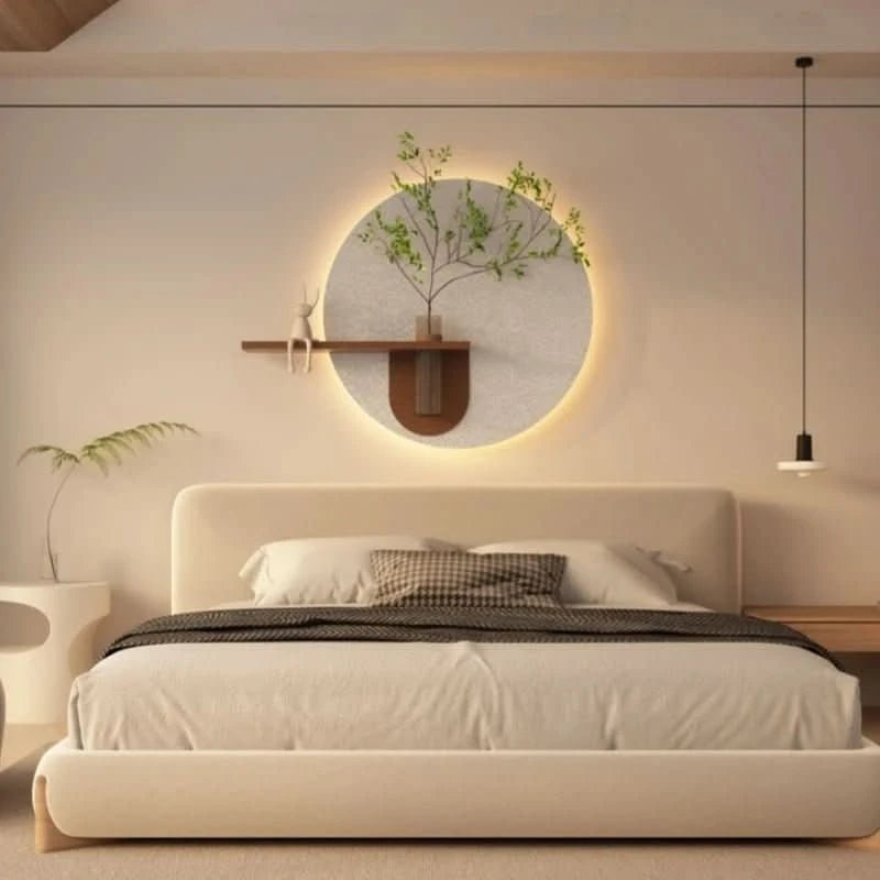 Minimalistische Mondwandlampe Kunst