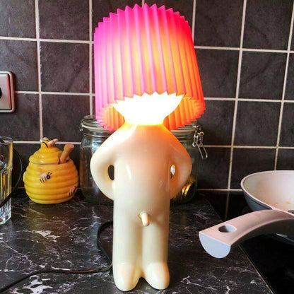Lampet Quirky table lamp with folded lampshade