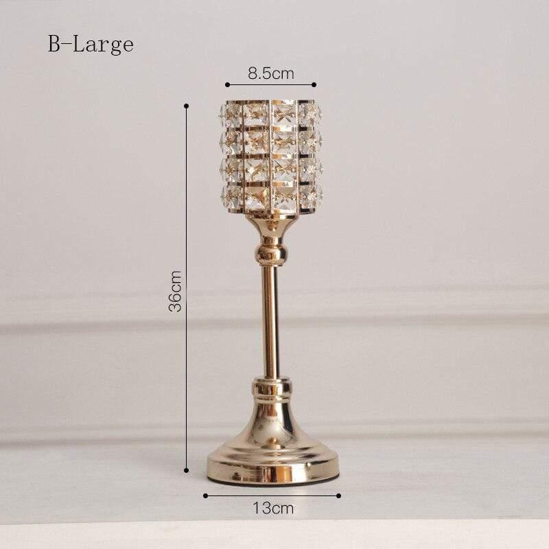 Vintage Metallkerzenhalter Mittelstück für elegante Dekoration