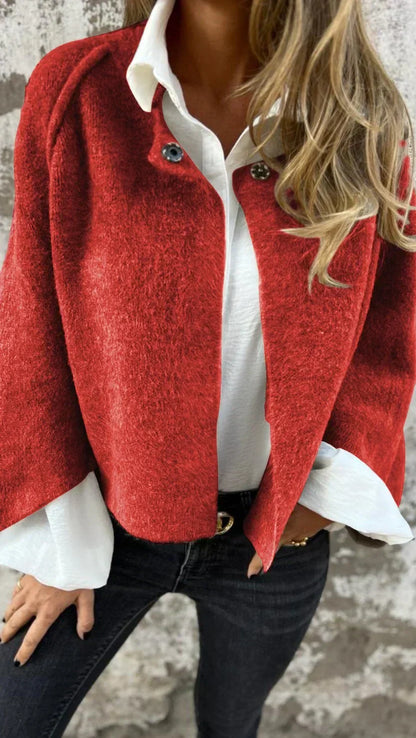 Jackify™ | Round-neck wool coat