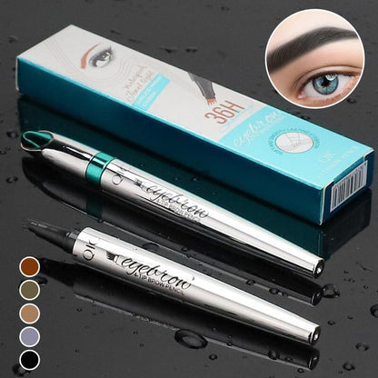 BrowFork™ – 3D Waterproof Eyebrow Pencil with 4-Prong Tip