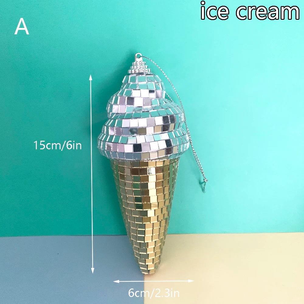 Retro Disco Eiscreme Wandkunst Dekor