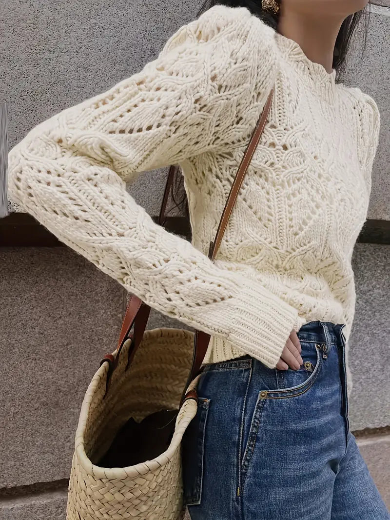 50% off | Dreilea™ - Luxurious knitted sweater with lace detail [Last day discount]