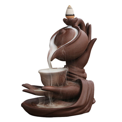 Zen-inspirierte keramische Teekanne für Entspannung und Aromatherapie
