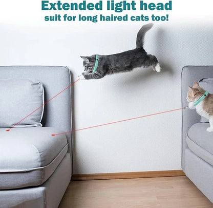PawLuxe™ - Interaktives Laser-Spielzeughalsband für Katzen