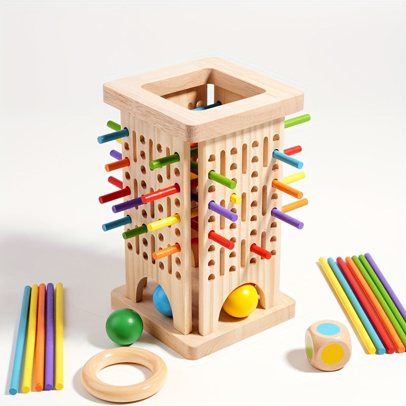 50% RABATT | Milos Zauberturm – Dreifach-Holzspielset [Letzter Tag Rabatt]