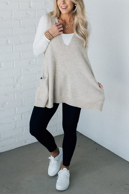 Cozyknit™ | Cozy Pocket Pullover Vest