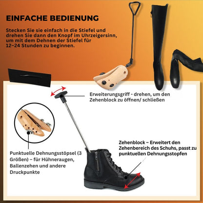 TimberStride™ | Wooden tools for wide shoes 