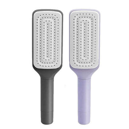 4-in-1 Selbstreinigende Antistatische Haarbürste und Kopfhautmassagegerät