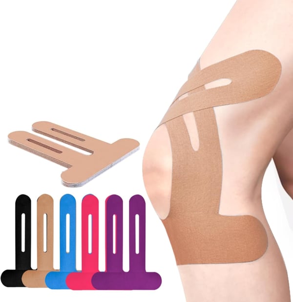 FlexiKnee™ - Vorgefertigte Kinesiologie-Streifen zur Schmerzlinderung und Bewegungsförderung