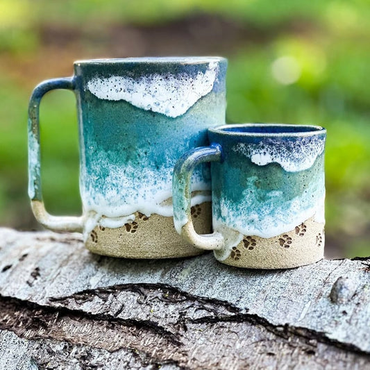 Cupshore™ | 3D Printed Ceramic Shoreline Coffee Mug