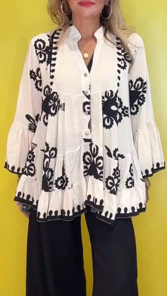 Lunavera™ | Boho Ruffle Top 