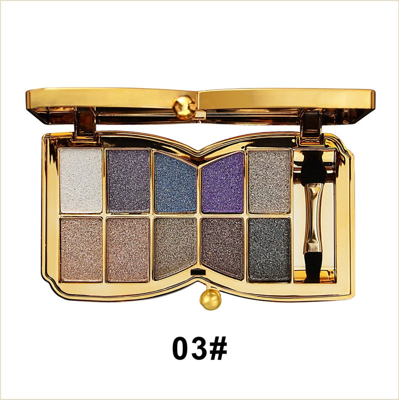 ShimmerGlam™ | 10 Colors Sparkle Shimmer Eyeshadow Palette