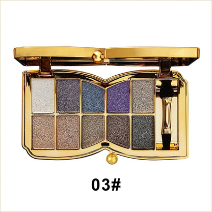 ShimmerGlam™ | 10 Colors Sparkle Shimmer Eyeshadow Palette