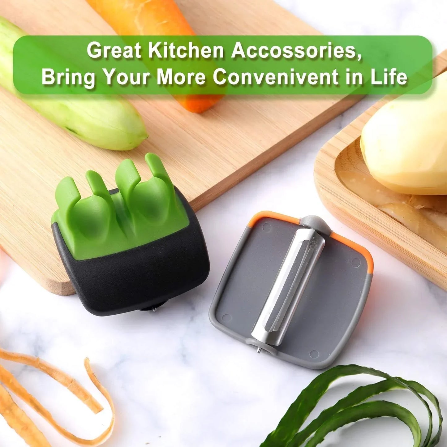 PeelRing™ | Finger Vegetable Peeler Set