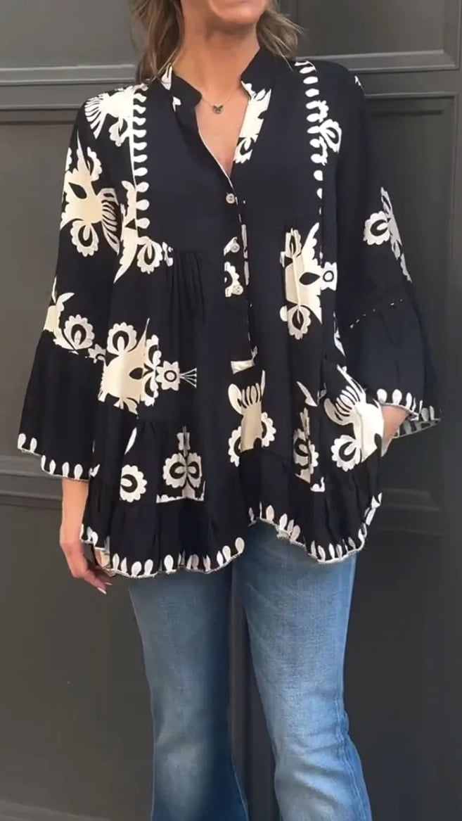 Lunavera™ | Boho Ruffle Top 