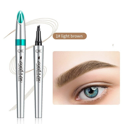 BrowFork™ – 3D Waterproof Eyebrow Pencil with 4-Prong Tip