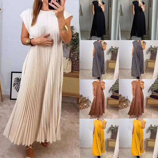 Seraphina™ | pleated maxi dress