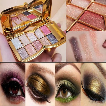 ShimmerGlam™ | 10 Colors Sparkle Shimmer Eyeshadow Palette