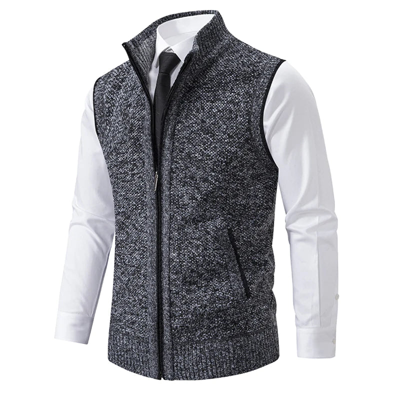 Fleecora™ – Knitted sleeveless fleece vest