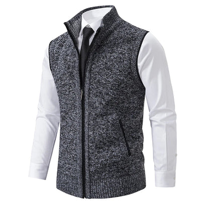 Fleecora™ – Knitted sleeveless fleece vest