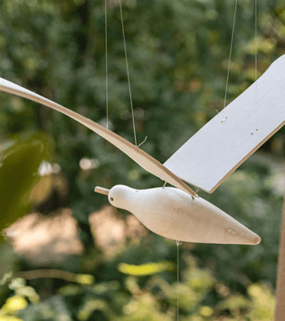 CoastalCrafts™ | Handcrafted Wooden Seagull Hanging Ornament 