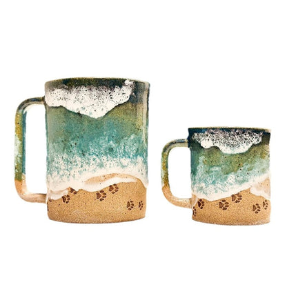Cupshore™ | 3D Printed Ceramic Shoreline Coffee Mug